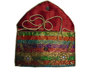 Banjara-cartera de mano Vintage Tribal, bolso de noche bordado con cuentas - Product Image 4