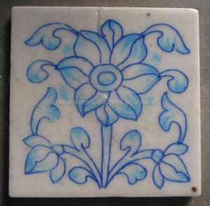 Carreaux de poterie bleue de jaijurr, pour Villa de luxe Vintage - Product Image 1