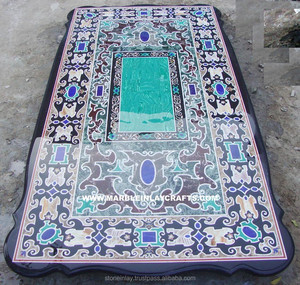 หินอ่อนฝัง Pietra Dura โต๊ะทานอาหาร - Product Image 1