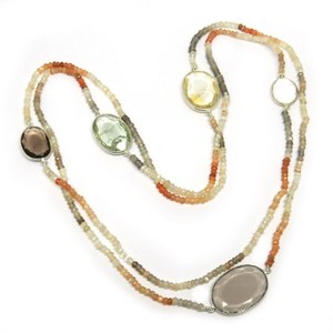 Collier délicat multi-pierres Shri Ashapura Jewels 2023, en argent sterling 925, bijoux en argent antique, argent indien - Product Image 5