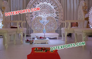 Hermosa boda hindú "Mandap" sillas pesado hecho a mano de madera de Mandap sillas boda organizacion sillas fabricante - Product Image 5