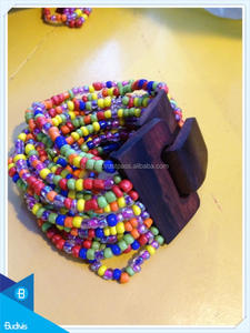 2020 Wood Clasp Mixed <b>Bead</b> <b>Bracelet</b> 100% Hand Made From Bali - Product Image 2