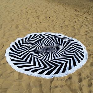 Serviettes de plage rondes fabriquées en Turquie Collection de serviettes de plage rondes Sun Greek Best-seller - Product Image 1