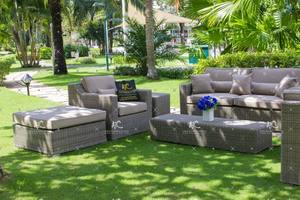 Conjunto de sofá grande para Patio, mimbre, para jardín - Product Image 3