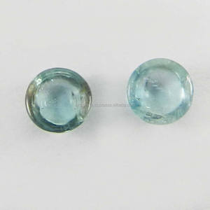 Cts พลอยหลวมปรับเทียบสำหรับง่ามตั้งค่า0.6บุษราคัมกลม5มม. สีฟ้าสำหรับเด็กเล็ก IG4327 - Product Image 2