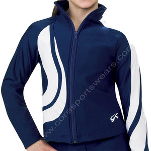 Amii — veste de piste de course pour femmes, coupe Slim, légère, fermeture éclair complète, pour entraînement, de Yoga, couleur contrastée, imprimée - Product Image 1