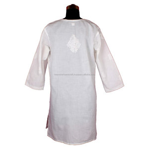 DRL029 Tunique de coton indien Kurta longue brodée de poulet Top floral pour les vacances Taille S, M, L, XL, XXL Western Party Wear - Product Image 2
