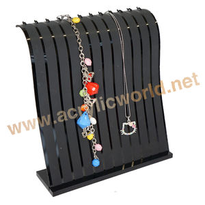 Magnifique présentoir personnalisé pour boucles d'oreilles/bijoux en plexiglas/collier présentoir pour collier en acrylique présentoir pour bijoux - Product Image 4