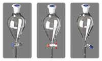 Entonnoir de séparation en verre borosilicaté 3.3, personnalisé OEM, matériel de laboratoire Haryana, fournitures de laboratoire sur mesure