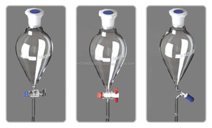 เครื่องแก้วเกสรช่องแยกลูกแพร์แก้ว Borosilicate อุปกรณ์ห้องปฏิบัติการที่กําหนดเองอุปกรณ์ห้องปฏิบัติการสําหรับใช้ในห้องปฏิบัติการ - Product Image 3