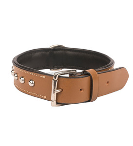 Collier de chien en cuir véritable végétalien fait à la main et laisse en dentelle décorée de luxe personnalisée pour petits chiens et chats de taille moyenne - Product Image 5