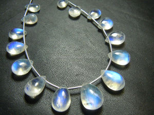 Rainbow Moonstone 7MM 10MM Smooth Briolette Pear Drops Various Sizes Blue Blue Quartz <b>Crystal</b> Loose <b>Nature</b> <b>Crystal</b> - Product Image 1
