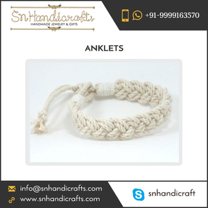 Produit tendance et populaire : Bracelet de cheville en coton tissé à la main, style marin, à prix abordable - Product Image 1