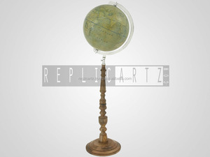 Globe terrestre vintage sur pied, carte décorative, base en bois, objet éducatif pour la maison, le bureau, la bibliothèque, décoration de voyage, pièce d'appoint - Product Image 4