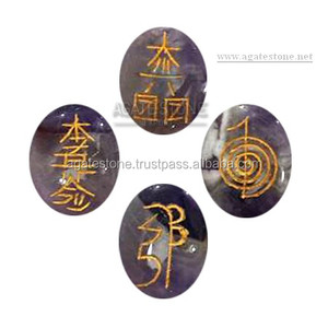 หินศักดิ์สิทธิ์วงแม่มดคุณภาพสูงสัญลักษณ์นิกายนอกรีตขัดเงาเพื่อมนต์เสน่ห์แห่งความรักเรกิและการตกแต่งแท่นบูชา - Product Image 2