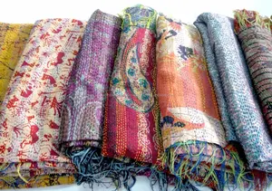 Xale de seda kantha