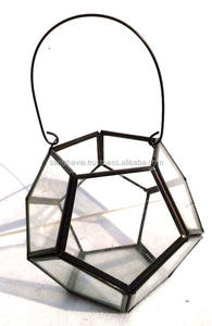 <b>GEOMETRIC</b> DESIGN GLOBE <b>TERRARIUM</b> ROSE GOLD CLASSIC DESIGN PLANT HOLDER GLASS PLANT HOLDER - Product Image 5