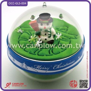 Customized Eco-Friendly Acrylic Christmas Sand <b>Globe</b> Glass Sand Resin Snowman Figure | Personalized Promotional Holiday - Product Image 3
