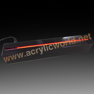 Señal de logotipo LED RGB, acrílico negro, borde iluminado, muchos colores, luces LED - Product Image 6