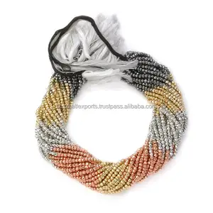 Haute qualité multicolore pyrite Micro facettes Rondelle pierres précieuses perles de verre cristal meilleur prix manteaux de pierre au chalumeau - Product Image 1