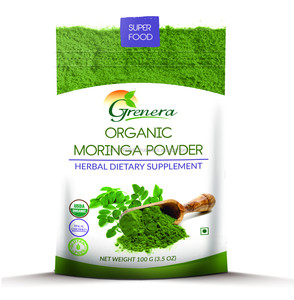 Polvo de hoja de extracto de Moringa orgánico puro cultivado en estado salvaje para la renovación de la piel para quemar grasa Mejora de la salud general - Product Image 3
