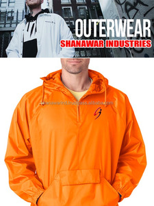 Pull-over en nylon personnalisé de haute qualité pour hommes, coupe-vent, vêtements européens en polyester d'hiver, service OEM disponible - Product Image 2