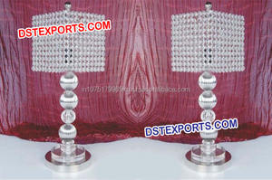 Lampe avec miroir de mariage à cinq bras, chandelier de travail, en cristal, pour décoration de Table, chandelier doré - Product Image 3