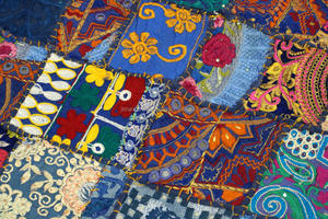 Décoration murale en coton bleu simple en gros - Product Image 5