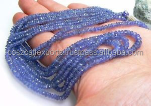 4-5mm perles de saphir à facettes brins perles de pierre gemme - Product Image 2