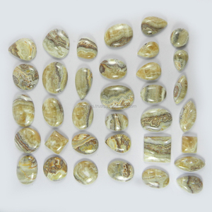 35 pièces Fou Naturel Agate De Dentelle 100 gms forme Libre Cabochon Pierres Précieuses En Vrac IG0584 - Product Image 1
