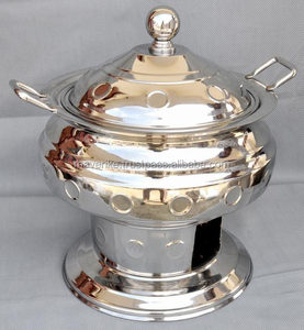 Plat de service en or rose de style royal gravé pour les buffets d'hôtels indiens, équipement alimentaire, production unique, plat de service - Product Image 3