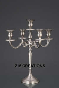 Meilleure vente Antique 5 bras candélabre à la main en métal bougeoir votif pour mariage maison hôtel décor pièce maîtresse disponible - Product Image 2