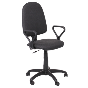 กลางกลับ Ergonomic โต๊ะคอมพิวเตอร์สำนักงานผ้าหมุนเก้าอี้ทำงาน PP ฐาน Carmen PRESTIGE สีเทาสีดำสีฟ้าแกรไฟต์ - Product Image 3