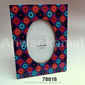 <b>Picture</b> Photo <b>Frame</b> Ethnic Look Indian Wooden Fhoto <b>Frame</b> - Product Image 2