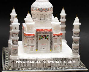 Magnifique Taj Mahal en marbre artisanal décoratif - Product Image 1