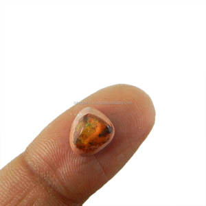 Gema de Ágata de Fuego Natural, Cabujón de 8x9 mm, 2.0 Ct, Gema Suelta, Gemas Ishu, Igual que en la Imagen - Product Image 2