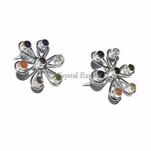 Vintage Coral <b>Drop</b> <b>Earrings</b> Silver Plated Bezels Women's Jewelry Oval <b>Red</b> Stones Tibetan Silver Setting - Product Image 6