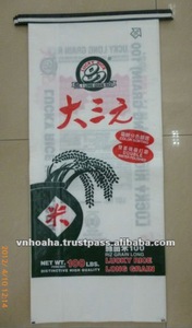 Bolsa de arroz tejida PP de 25kg hecha en Vietnam, bolsa de arroz nueva - Product Image 4