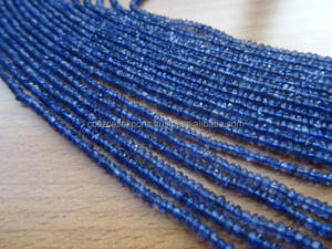 Iolite Gemstone Rondelle Faceted Blue Beads Loose <b>Crystals</b> for <b>Bracelet</b> Necklace Jewelry <b>Healing</b> Stones - Product Image 3