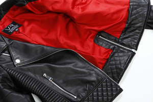 Nueva marca de chaqueta de motorista acolchada para mujer, impermeable, transpirable, de piel de oveja, sostenible para la temporada Otoño Invierno terminada - Product Image 4