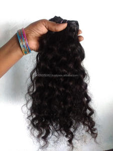 Extensions de cheveux indiens Remy, corps soyeux/textures ondulées profondes, sans emmêlement et sans perte, approvisionnement en gros, 100% - Product Image 2