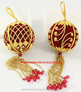 Zari เย็บปักถักร้อยคริสต์มาสแขวนบอล - Product Image 1