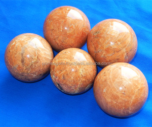 Esferas de Piedra Lunar Naranja de la Mejor Calidad, Todo Tipo de Esferas de Piedras Preciosas del Mercado Indio a un Precio Accesible - Product Image 2