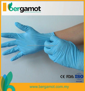 ถุงมือตรวจไนไตรล์แบบใช้แล้วทิ้งได้รับการรับรอง CE ผลิตภัณฑ์ยาง - Product Image 6