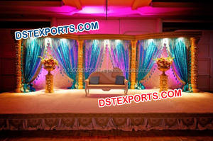ชุดแต่งงานที่มีสีสัน Mehandi เวทีงานแต่งงาน Paisley Mehandi เวทีแต่งงาน - Product Image 2