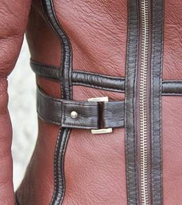 Celebrity Ladies Five Star Leather <b>Jacket</b> Shearling Style Stylish Outerwear <b>Women</b> Casual Semi Formal Wear - Product Image 2