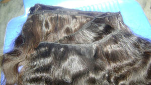 Extensiones de cabello humano crudo sin enredos hechas a mano de buena calidad, peluca de encaje, tejido manual, solo tejido - Product Image 3