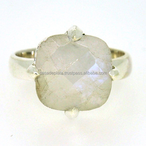 แหวนประดับพลอยมูนสโตนสีรุ้ง925เงินสเตอริงเครื่องประดับแหวนแฟชั่นสไตล์อินเทรนด์สำหรับผู้หญิงใช้ได้ทั้งชายและหญิง - Product Image 1