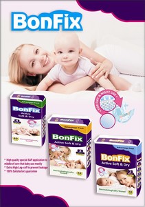 Bonfix ผ้าอ้อมผ้าแบบใช้แล้วทิ้งปรับขนาดได้3-6กก. พิมพ์ลาย - Product Image 6