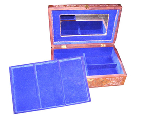 <b>Wooden</b> Jewelry <b>Box</b> Carving Design (12"X 8"X 4" ) - Product Image 5
